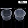 50pcs Sauce Cup Containers Disposable Sauce Cup One-piece Sauce Dispensing Box