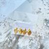 Серьги-пусеты 'Бабочка и Бант' из нержавеющей стали с покрытием 18 карат золотом - Гипоаллергенные, Прочные, Элегантные украшения для вечеринок и повседневной носки
