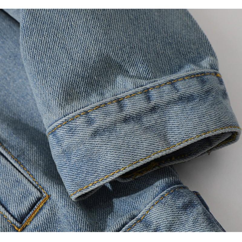 Весенне-осенняя новая мужская свободная джинсовая куртка в стиле ретро для пары, повседневное пальто, одежда