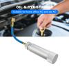 R134A Liquid Fuel Injector 2Oz Oil/Dye Syringe Car Air Conditioner Refill Dye/Oil Injector 1/4 Inch Sae Refrigerant Fluid Filler