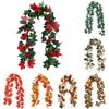 Artificial Maple Leaves Fall Leaf Garland Hanging Vines Versatile For Crafts