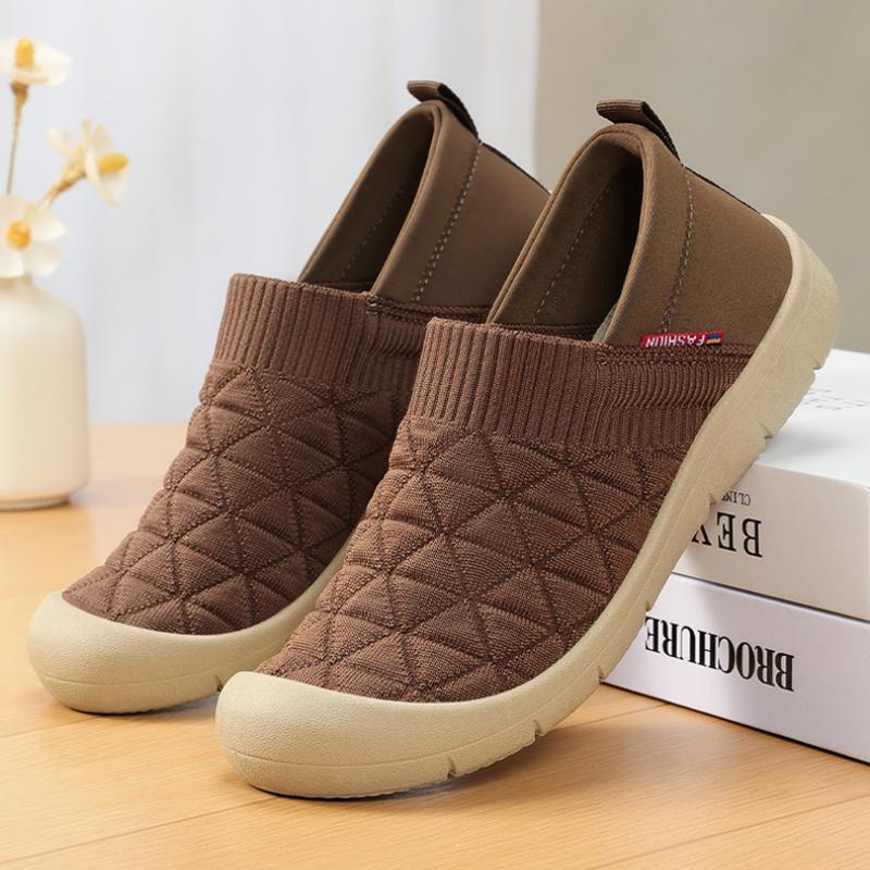 Женская обувь из дышащей нескользящей ткани, повседневные туфли на мягкой подошве