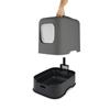ROTHO - Maison toilette pour chat 50 x 38x 40 cm - Bac à litière - Anthracite