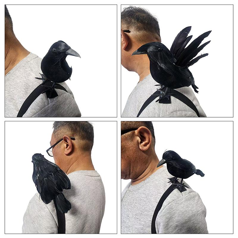 Костюмы для Хэллоуина Черный Ворон с Наплечным Ремешком Декорация Косплей Реквизит
