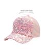 Уличная сетчатая шляпа для взрослых, бейсболки с полными пайетками для подростков, для путешествий, кемпинга