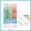9Pcs/set Morandi Color Gel Pen 0.5mm Colorful Ink Writing Pens for Girl Journal Plan Book Scrapbook Outline Drawing Highlighters