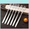 Stainless Steel West Tableware Fruit Forks Elegant Small Sized Snack Cake Dessert Utensils