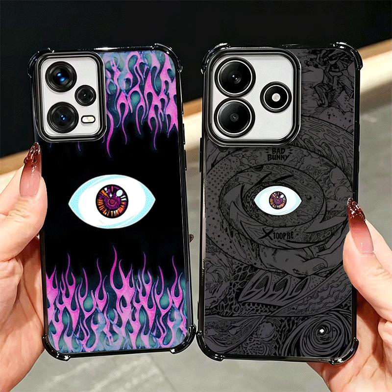Чехол для телефона Bad Bunny X100pre с покрытием для Xiaomi Redmi Note 14 15 Pro Plus 13 12 11 11S 11T 10 9S 9 5G, противоударный с подушкой безопасности