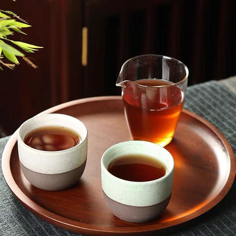 Japanese Ceramic Tea Cup Retro Matte Coarse Pottery Espresso Cups Handmade Coffee Ceramic Mug Drinkware Gift