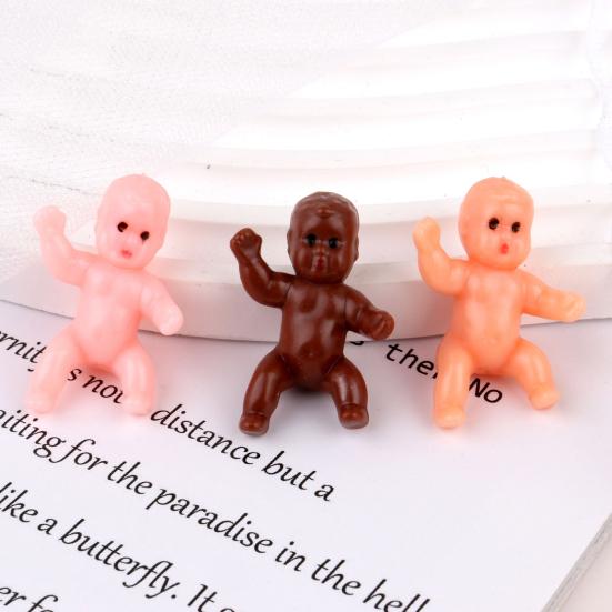 10 Pcs Baby Ornaments Baby Figurine Reusable Smooth Baby Shower Gift Mini Plastic Mini PVC Babies Party Decoration Ornaments