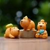 Capybara Resin Toy Figurine With Interactive Features For Visual Development And Parentchild Interaction