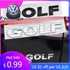 Для VW Volkswagen Jetta MK5 Golf 3D ABS Хром Черный Логотип GOLF Эмблема Буквы Наклейка Значок на Задний Багажник Автомобиля Для Volkswagen VW Gol