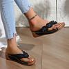New Clip Toe Summer Shoes Women's Slippers Sweet Three Flowers Platform Sandals Soft Casual Ladies