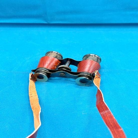 Maritime Brass Binocular Nautical  Spyglass Scope with Genuine Leather Box Hanging  Nautical  Monocular