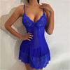 European and American sexy mesh lace sexy underwear suspender pajamas loungewear sexy nightgown women