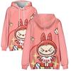 New LABUBU Hoodies Streetwear Cartoon Printed Hooded Sweatshirt Men Women Cosplay Sports Pullovers