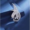 Elegant Pearl Wing Brooch: High-End Women's Suit Pin & Jewelry Accessory