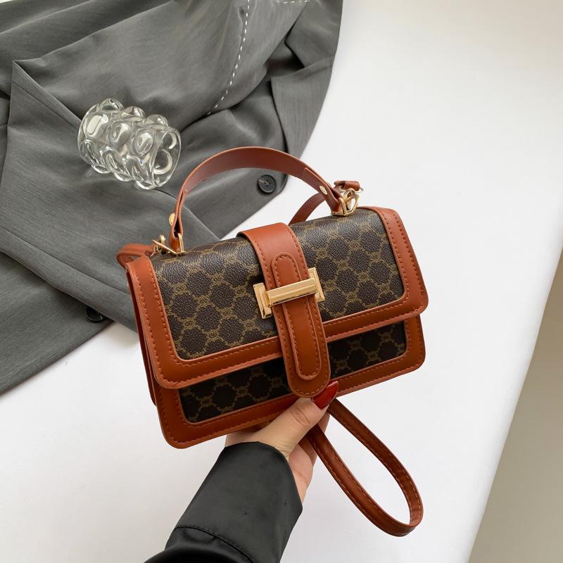 Сумка женская сумка простая и модная сумка через плечо сумка-мессенджер ретро сумка 2024 лето новая мода маленькая квадратная сумка