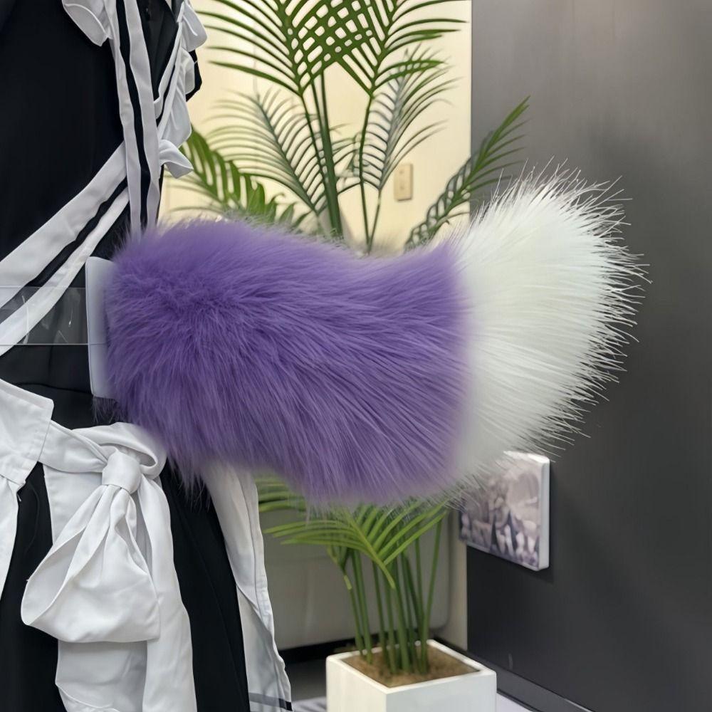 Movable Tail Electric Furry Tail Transparent Belt Adjustable Cat Tail Cosplay Tail  Cosplay Party