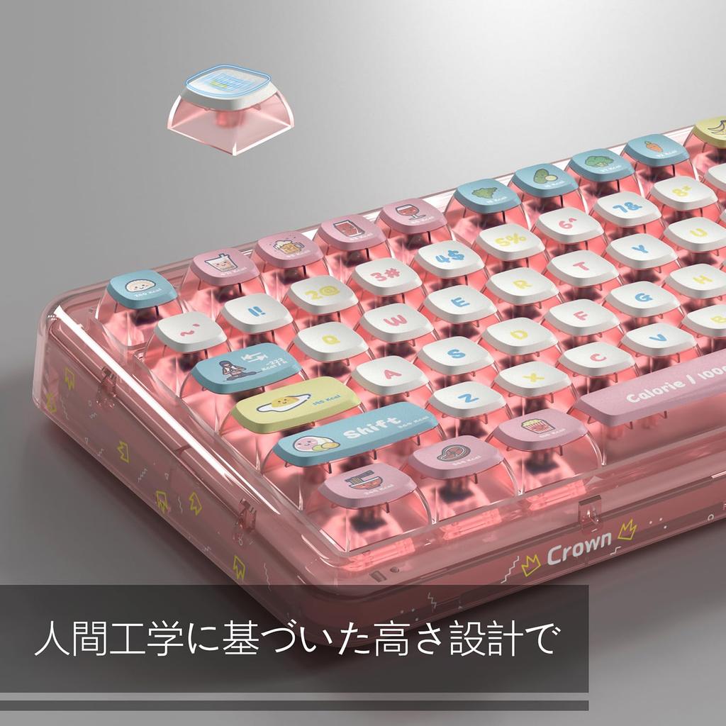 PBT Термостойкий Колпачок для Клавиш Японский Полупрозрачный Пудинговый Набор для Механической Оригинальная Тема Популярный Подарок на Юбилеи Набор с Сублимационной Печатью, Раскладка, Дизайн,