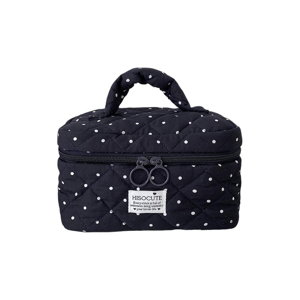 Cloth Y2k Dots Toiletry Bag Large Capacity Makeup Pouch Cosmetic Storage Bag Women