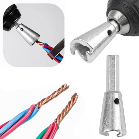 Инструмент для зачистки проводов для дрели, регулируемая зачистка, длина 10-40 мм, высокоэффективный скручиватель проводов, параллелизатор, скрутка проводов