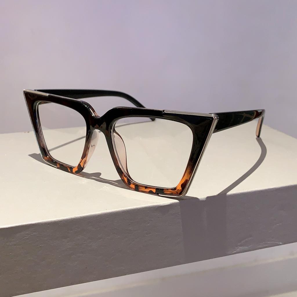 Винтажные очки оверсайз Женская мода Кошачий глаз Блокировка синего света Очки Шикарный конфетный цвет Очки без диоптрий