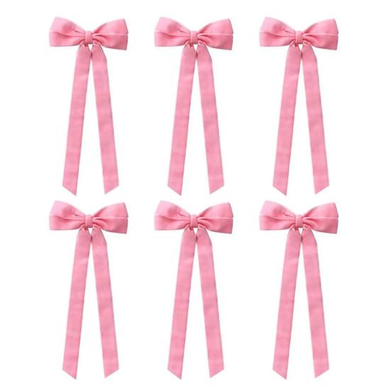 6 шт. Бархатная лента Бант Рождественские украшения для елки Рождественские украшения для дома Вечеринка Гирлянда