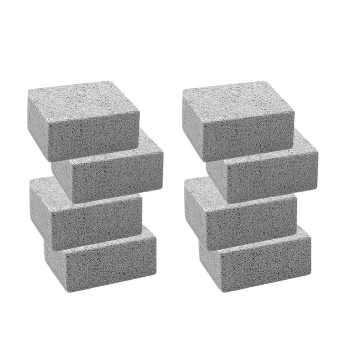 Lot de 8 blocs de briques de nettoyage pour gril, cuisine, salle de bain, pierre ponce, détartrage