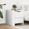 VidaXL Bedside Table White 45x50x50 Cm Engineered Wood, Bedside Cabinet, Side Table, Bed Cabinet, Cabinet of 848283