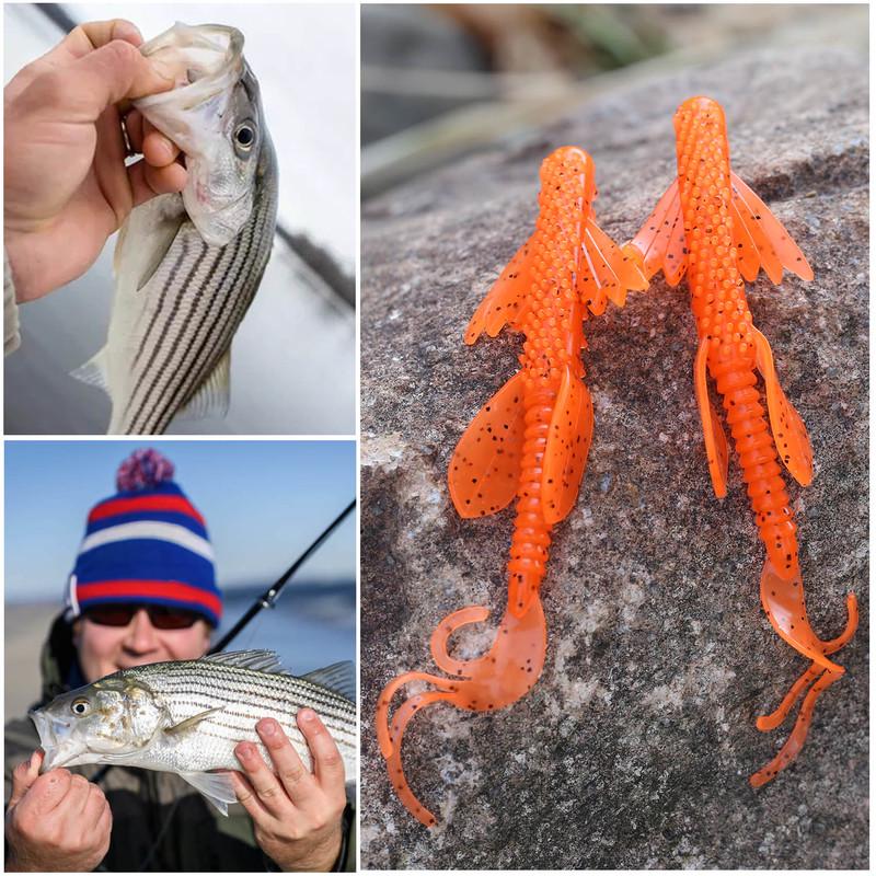 Мягкая рыболовная наживка, 1 шт., приманки для рыбы, голец, искусственные насекомые, черный окунь, сом