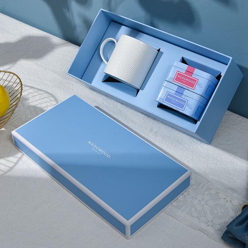 Wedgwood Geometric Mug and Tea Caddy Set