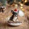 3D Animal Christmas Ball Ornament Funny Dog/Cat/Turtle Hanging Decoraton Clear Plastic Xmas Balls Ornament for Winter Holiday Tree Decor