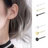 Round Earrings for Men and Women, Japanese and Korean Simple and Cold Style Versatile and Compact Earrings
