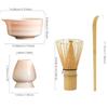 4PCS Food Grade Japanese Matcha Tea Set Bamboo Ceramic Japanese Chasen Matcha Whisk  Stirring
