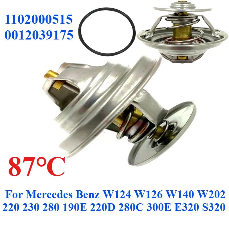 1102000515 0012039175 Для Mercedes Benz W124 W126 W140 W202 220 230 280 190E 220D 280C 300E E320 S320 Термостат системы охлаждения двигателя Термостаты 5