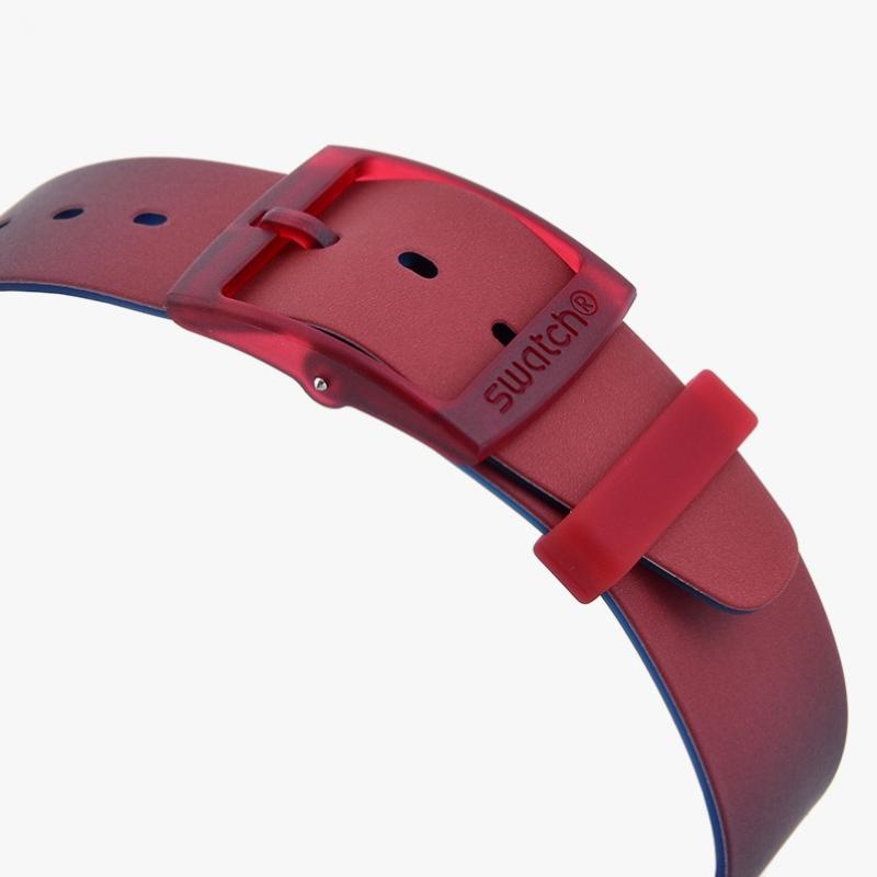 Swatch Ss08n117 Очень джазовые ягодные публичные уретановые часы