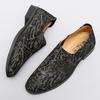 Блестящие мужские туфли с острым носком, мужские мокасины из натуральной кожи, модная повседневная обувь, индивидуальная обувь для вождения, удобные балетки Lazy Flats