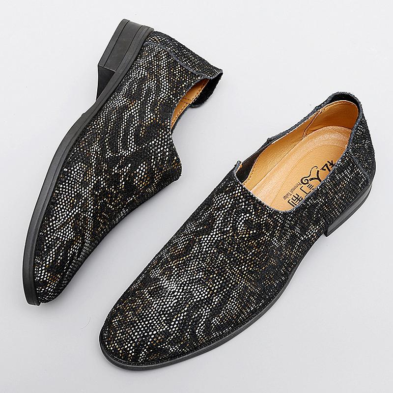 Блестящие мужские туфли с острым носком, мужские мокасины из натуральной кожи, модная повседневная обувь, индивидуальная обувь для вождения, удобные балетки Lazy Flats