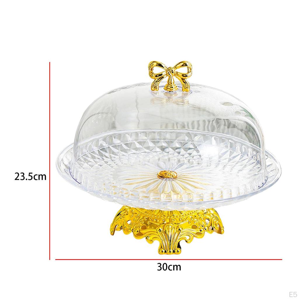 Подставка для торта, десертная тарелка, небьющийся круглый поднос, сервировочное блюдо для закусок и кексов