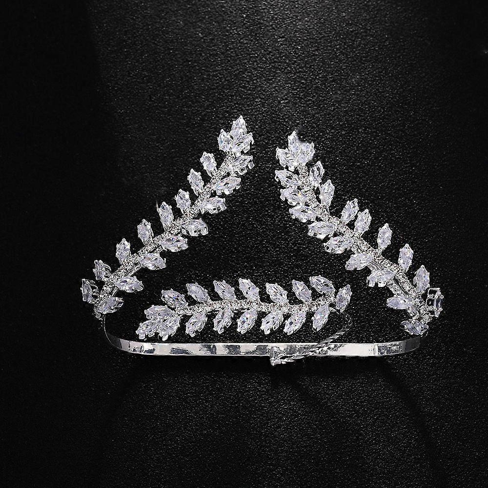 New leaf zircon bracelet adjustable stacking integrated silver bracelet jewelry female Bracelet silver