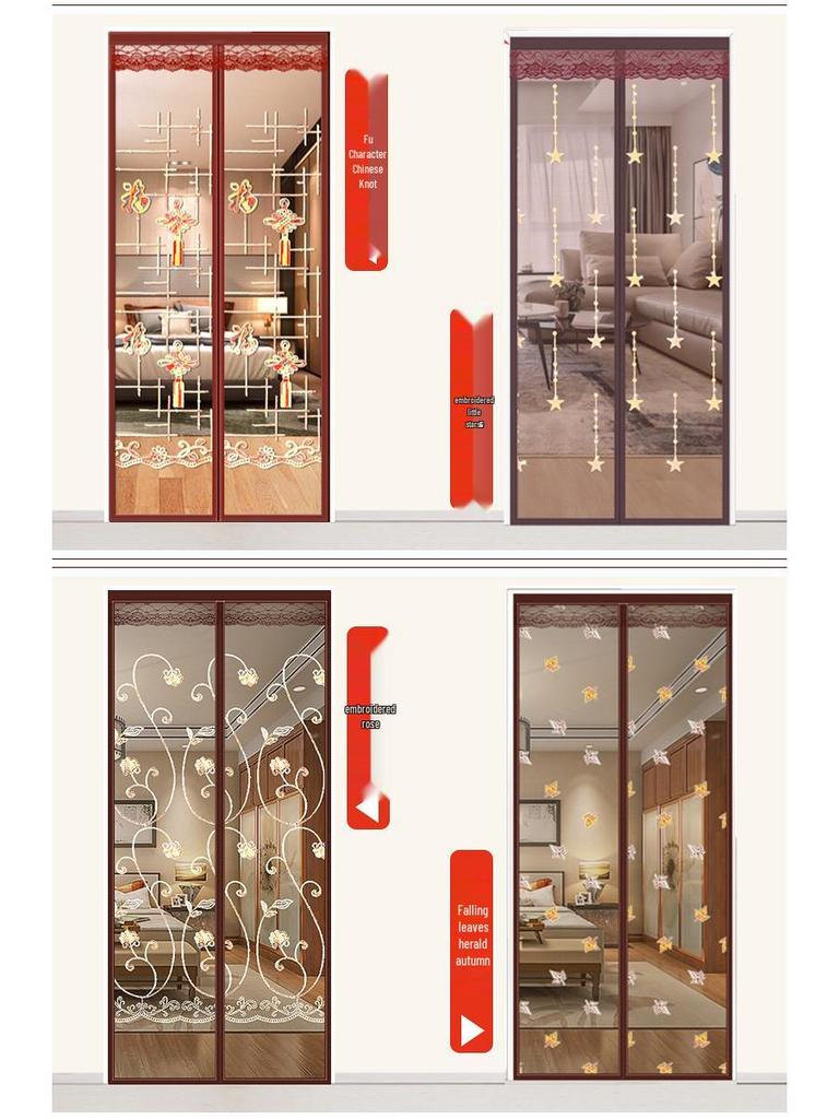 Магнитная москитная сетка на липучке - Бесшумная и зашифрованная для использования в спальне