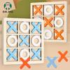 Wooden Tic-Tac-Toe Puzzle Toy for Kids - Educational & Interactive Game