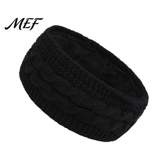 Soft Fleece Lined Headbands for Women Winter Women, Thickened Knitted Ear Warmers, Cold Cozy Acrylic Knit Headwear Weather Hairband Outdoor