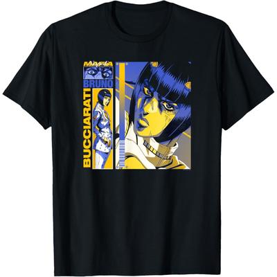 JoJo's Bizarre Adventure Bucciarati Золотая и Фиолетовая Аниме Футболка