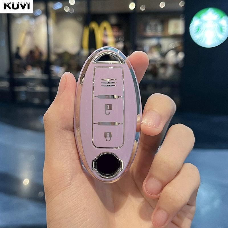 Новый TPU чехол-брелок для автомобильного ключа с 3 кнопками для Nissan Leaf Micra Qashqai J11 J10 X Trail T32 Versa Note Patrol Аксессуары