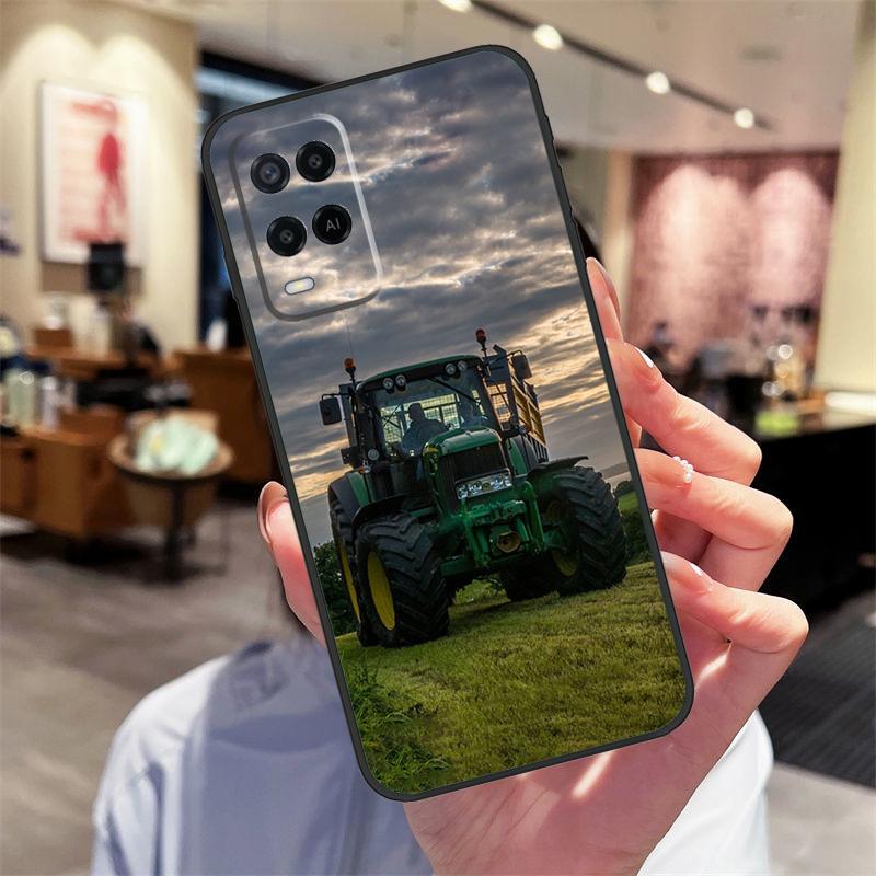 Фермерский Трактор Чехол Для Oppo A78 A98 A79 A18 A38 A58 A40 A60 A80 A16 A76 A96 A15 A74 A94 A54 A17 A77