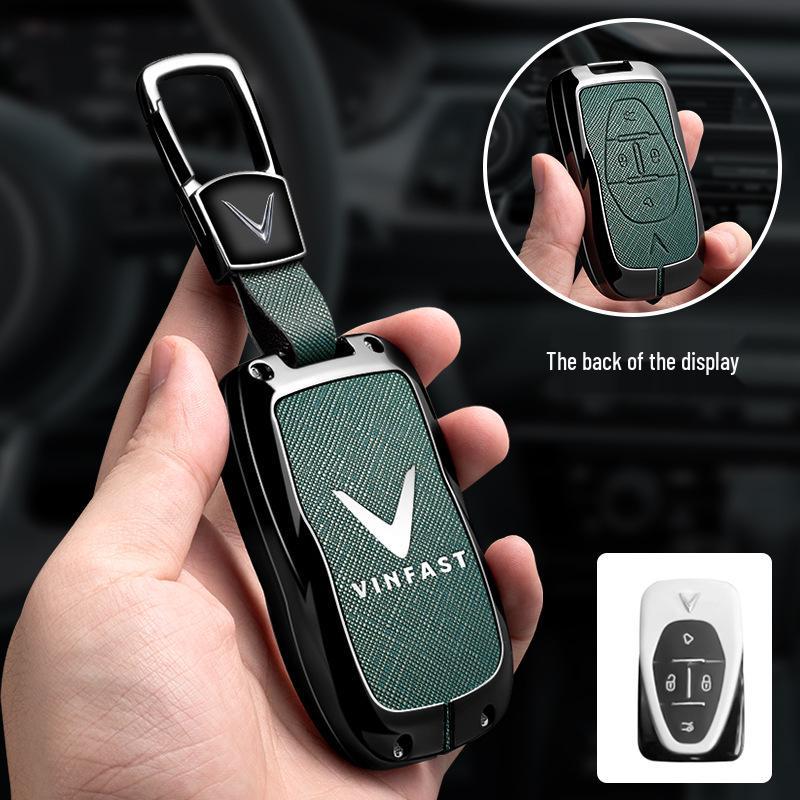 Vinfast Vietnam Car Key Case for Zhonghua V5/VF8 VF3/5/9 High-End Key Bag with Buckle for Men