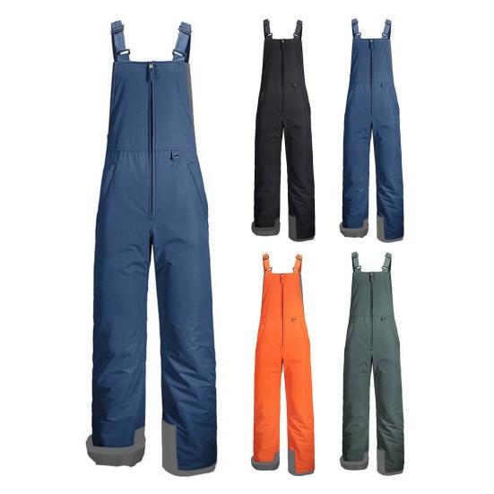 Waterproof Ski Pants Women Ski Bib Insulated Overalls Thickened Adjustable Shoulder Strap
