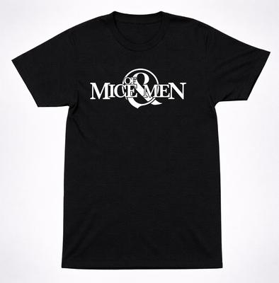 Футболка с логотипом Of Mice & Men | Металкор-группа Тяжелая музыка Классическая черная футболка